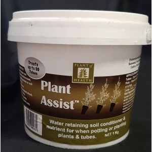 a bucket of plant assist plant conditioner